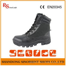 Bottes militaires du désert avec cuir noir Action RS036